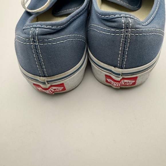 VANS Sneakers Men 6.5 Women 8 Blue Low Top Canvas Shoes Skater Lace Up - Picture 6 of 11